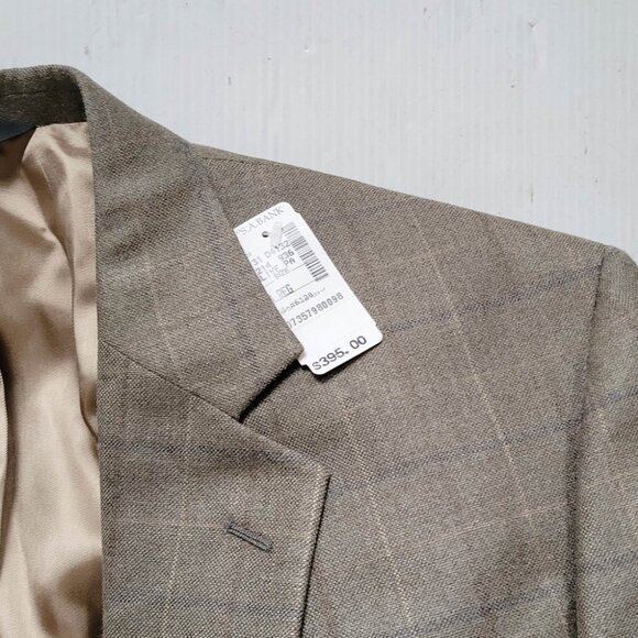NWT - JAB  Silk / Wool  🌝 Blazer Suit Top Jacket // Olive Plaid - 44R - Picture 1 of 9